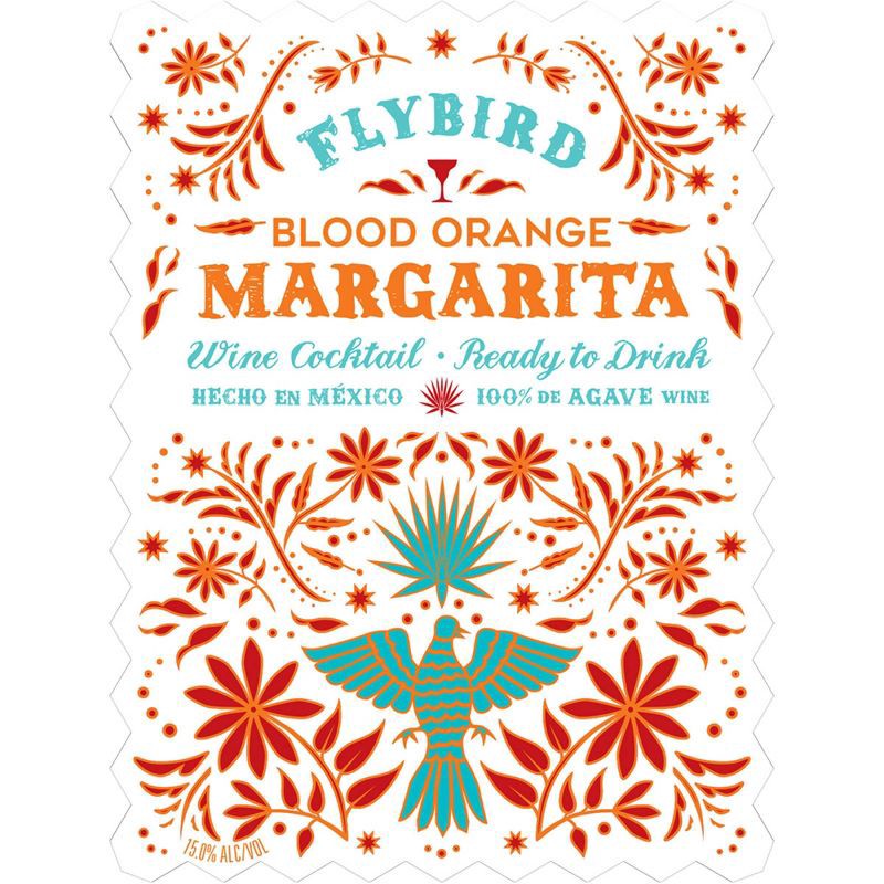 slide 2 of 3, Flybird Blood Orange Wine Cocktail - 750ml Bottle, 750 ml