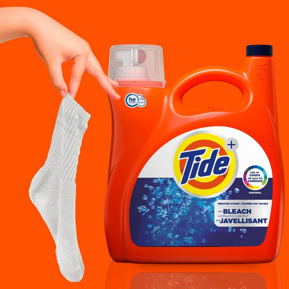 slide 8 of 10, Tide with Bleach Alternative Original Scent Liquid Laundry Detergent, 154 oz