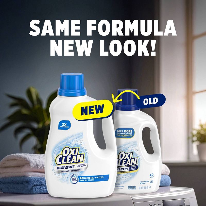slide 3 of 10, OxiClean White Revive Liquid Laundry Additive - 66 fl oz, 66 fl oz