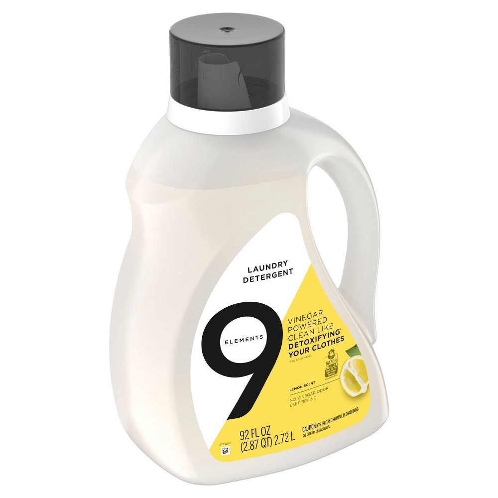 slide 3 of 5, 9 Elements Lemon Scent Liquid Laundry Detergent - 92 fl oz, 92 fl oz