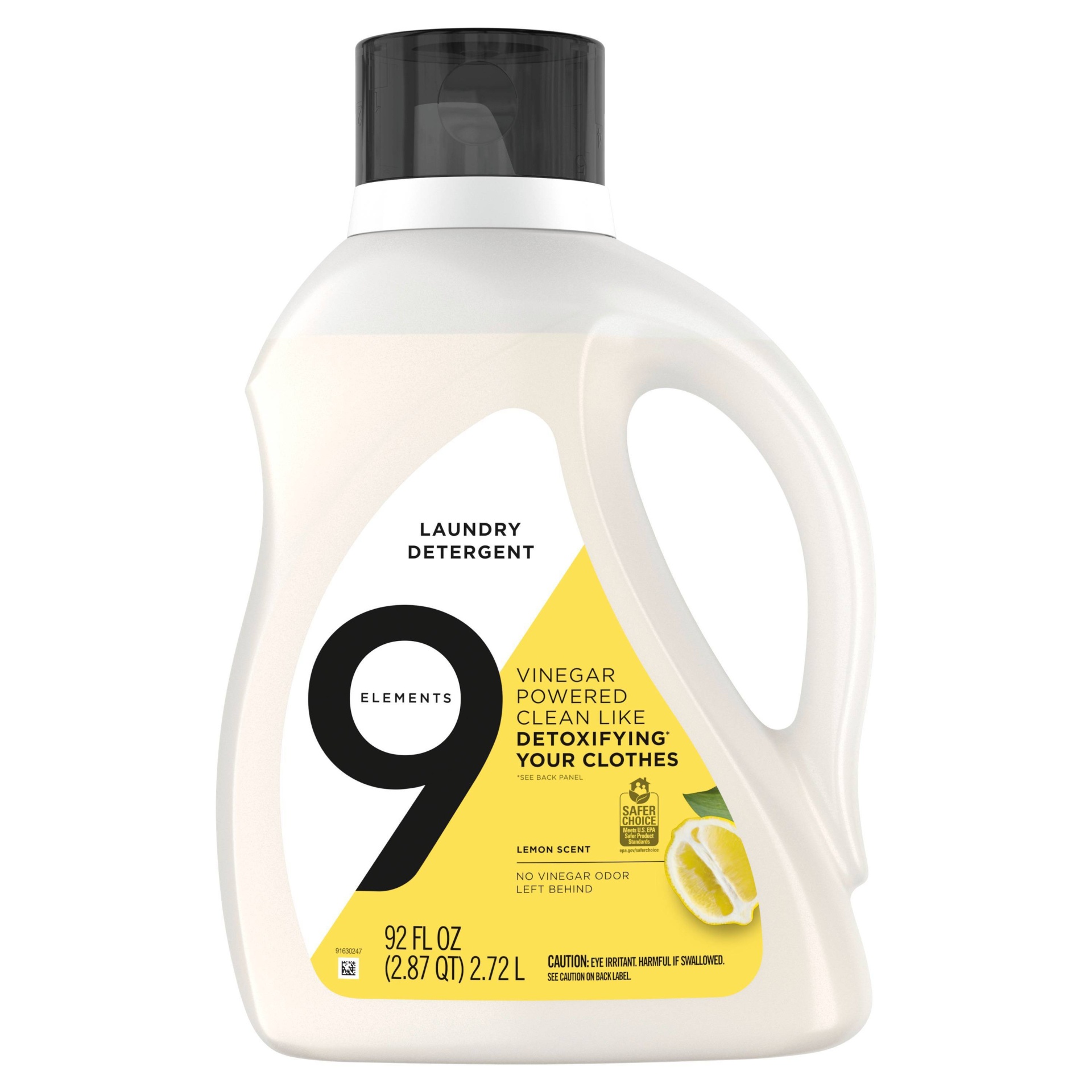 slide 1 of 5, 9 Elements Lemon Scent Liquid Laundry Detergent - 92 fl oz, 92 fl oz
