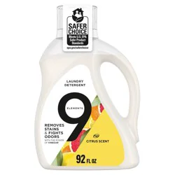 9 Elements Citrus Scent Liquid Laundry Detergent - 92 fl oz