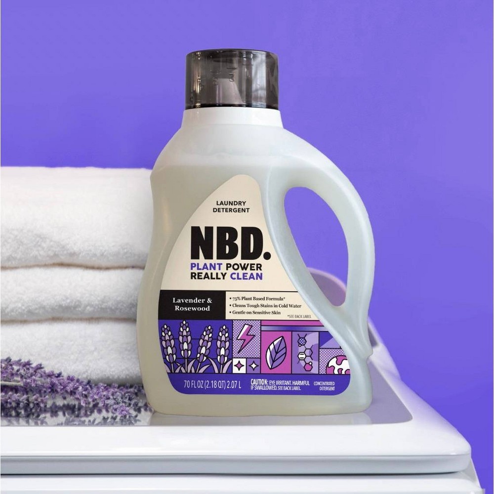 slide 4 of 5, NBD Lavender & Rosewood Liquid Laundry Detergent, 70 fl oz