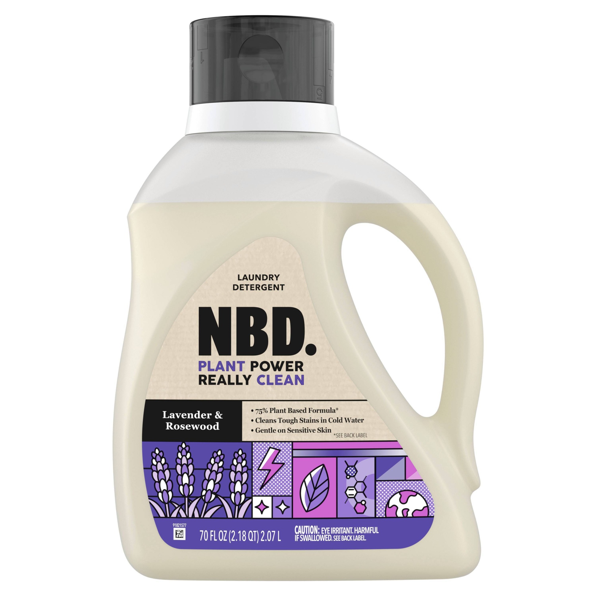 slide 1 of 5, NBD Lavender & Rosewood Liquid Laundry Detergent, 70 fl oz