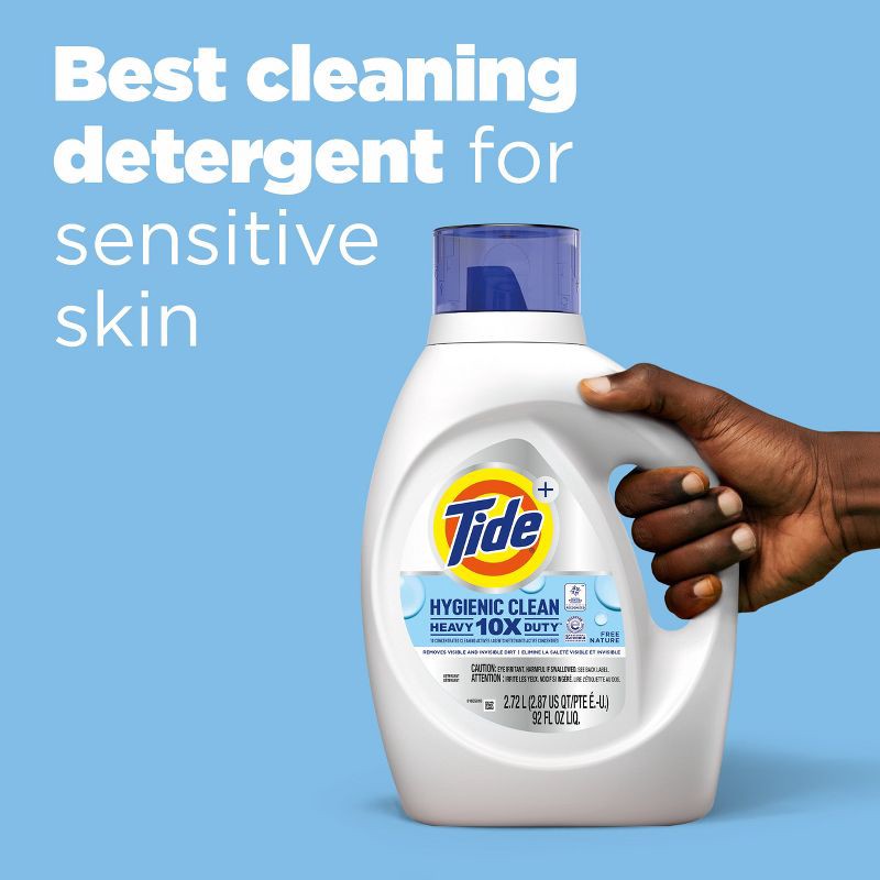slide 2 of 11, Tide Free & Gentle High Efficiency Hygienic Clean Heavy Duty Laundry Detergent Liquid Soap - 84 fl oz, 84 fl oz