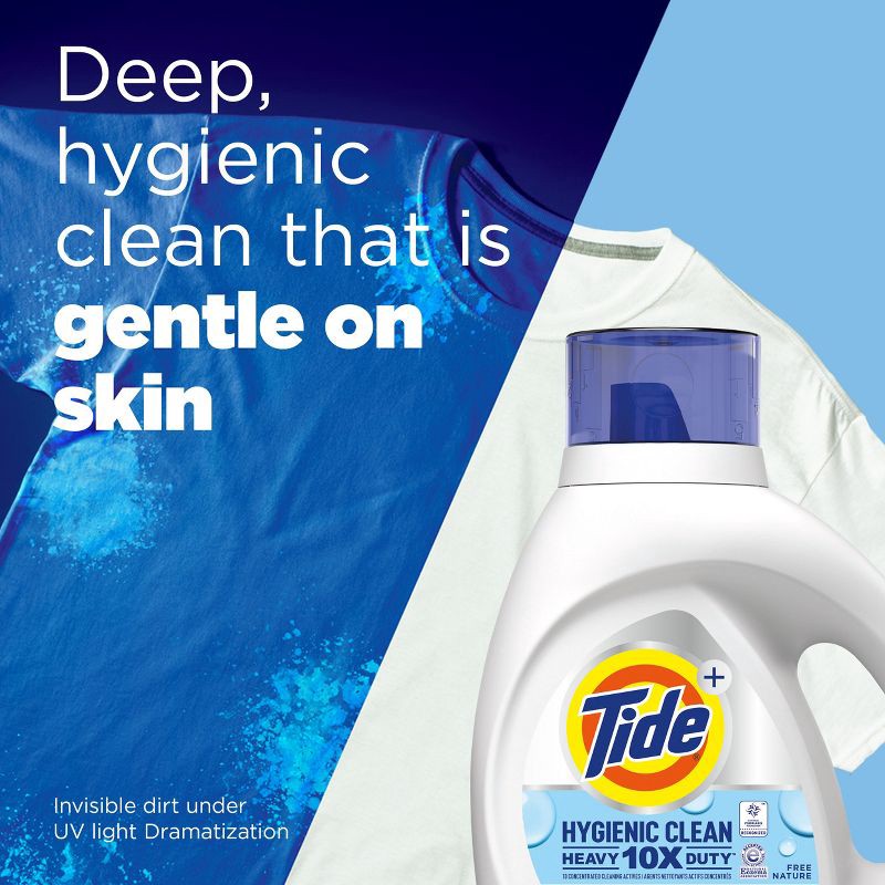slide 4 of 11, Tide Free & Gentle High Efficiency Hygienic Clean Heavy Duty Laundry Detergent Liquid Soap - 84 fl oz, 84 fl oz