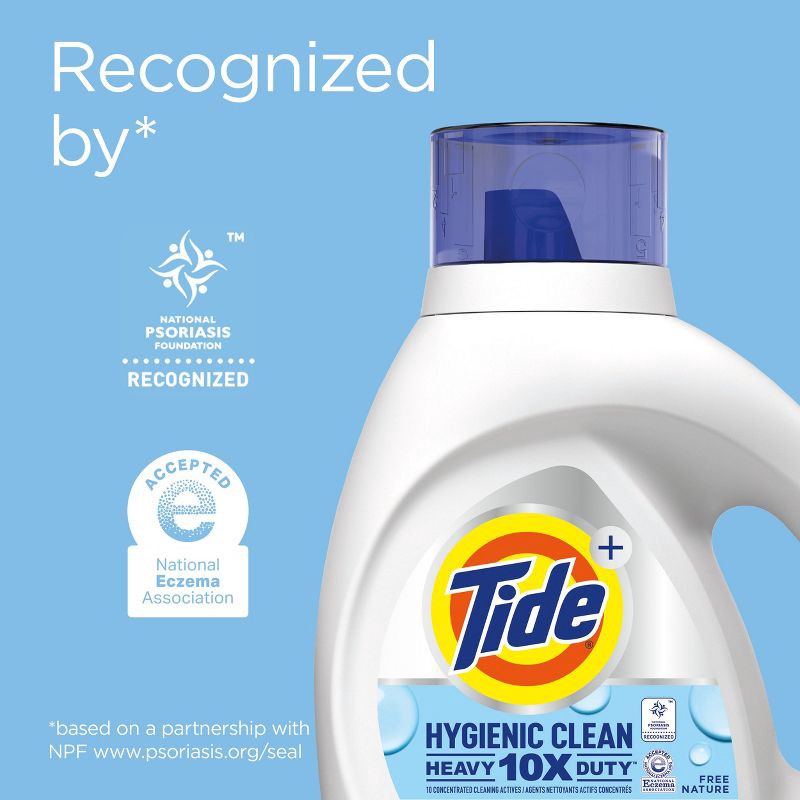 slide 10 of 11, Tide Free & Gentle High Efficiency Hygienic Clean Heavy Duty Laundry Detergent Liquid Soap - 84 fl oz, 84 fl oz