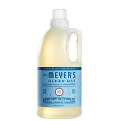 Mrs. Meyer's Clean Day Liquid Laundry Detergent 74 Loads - Rain Water - 64 fl oz: 64 Uses, Dye-Free, Paraben-Free
