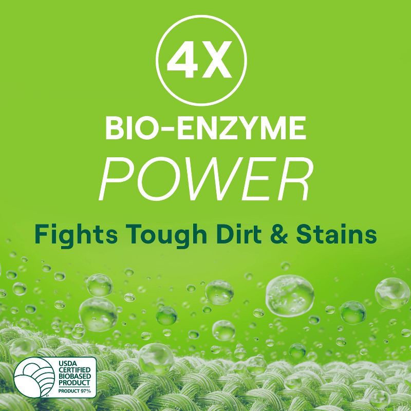 slide 6 of 10, Seventh Generation Power Plus Laundry Detergent - Clean Scent - 23.1oz: High Efficiency, Concentrated Formula, Dye-Free, 23.1 oz