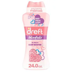 Dreft Blissfuls Baby Fresh Scent In-Wash Scent Booster Beads - 24oz: Odor Control, Bleach-Free, Spill-Resistant Lid, High Efficiency