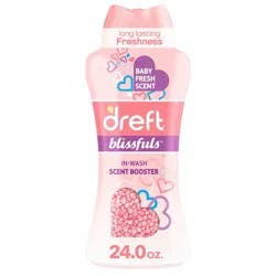 Dreft Blissfuls Baby Fresh Scent In-Wash Scent Booster Beads - 24oz: Odor Control, Bleach-Free, Spill-Resistant Lid, High Efficiency