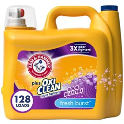 Arm & Hammer Plus OxiClean Odor Blasters HE Liquid Laundry Detergent 128 Loads - 166.5 fl oz