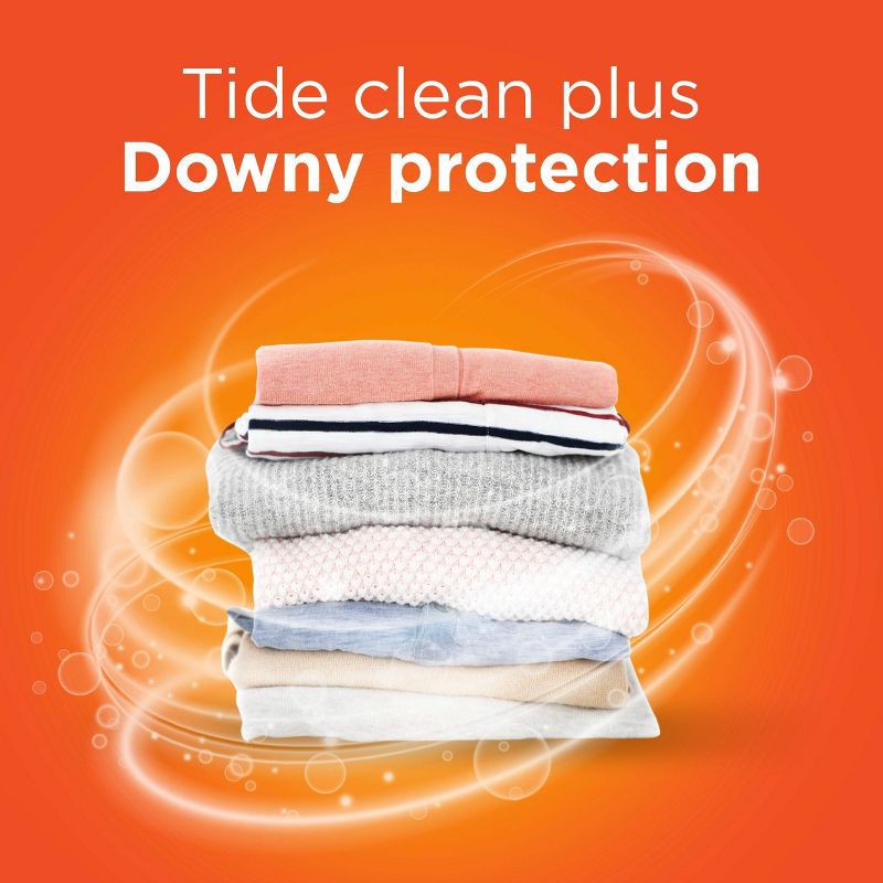 slide 5 of 9, Tide Plus Downy High Efficiency Liquid Laundry Detergent - April Fresh - 63 fl oz, 63 fl oz