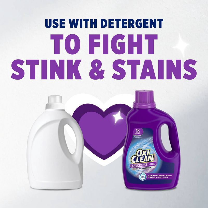 slide 6 of 10, OxiClean Odor Blaster Liquid Laundry Additive - 66 fl oz, 66 fl oz