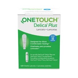 OneTouch Delica Plus Lancets, 33g, 100ct