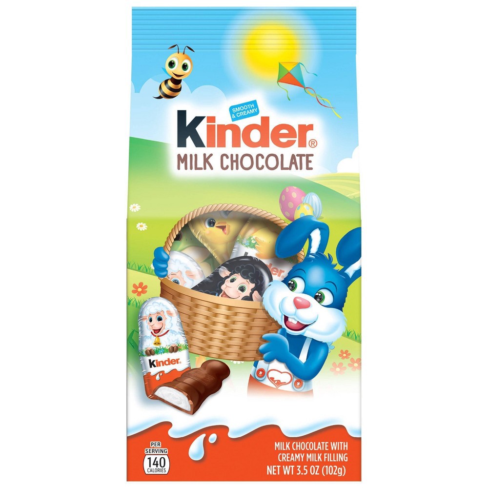 slide 6 of 8, Kinder Easter Chocolate Happy Figures Bunny, 3.5 oz