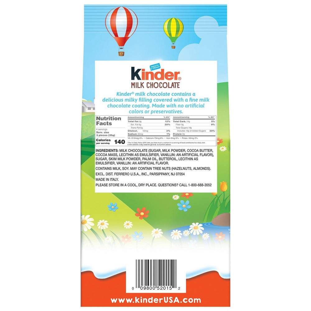 slide 8 of 8, Kinder Easter Chocolate Happy Figures Bunny, 3.5 oz