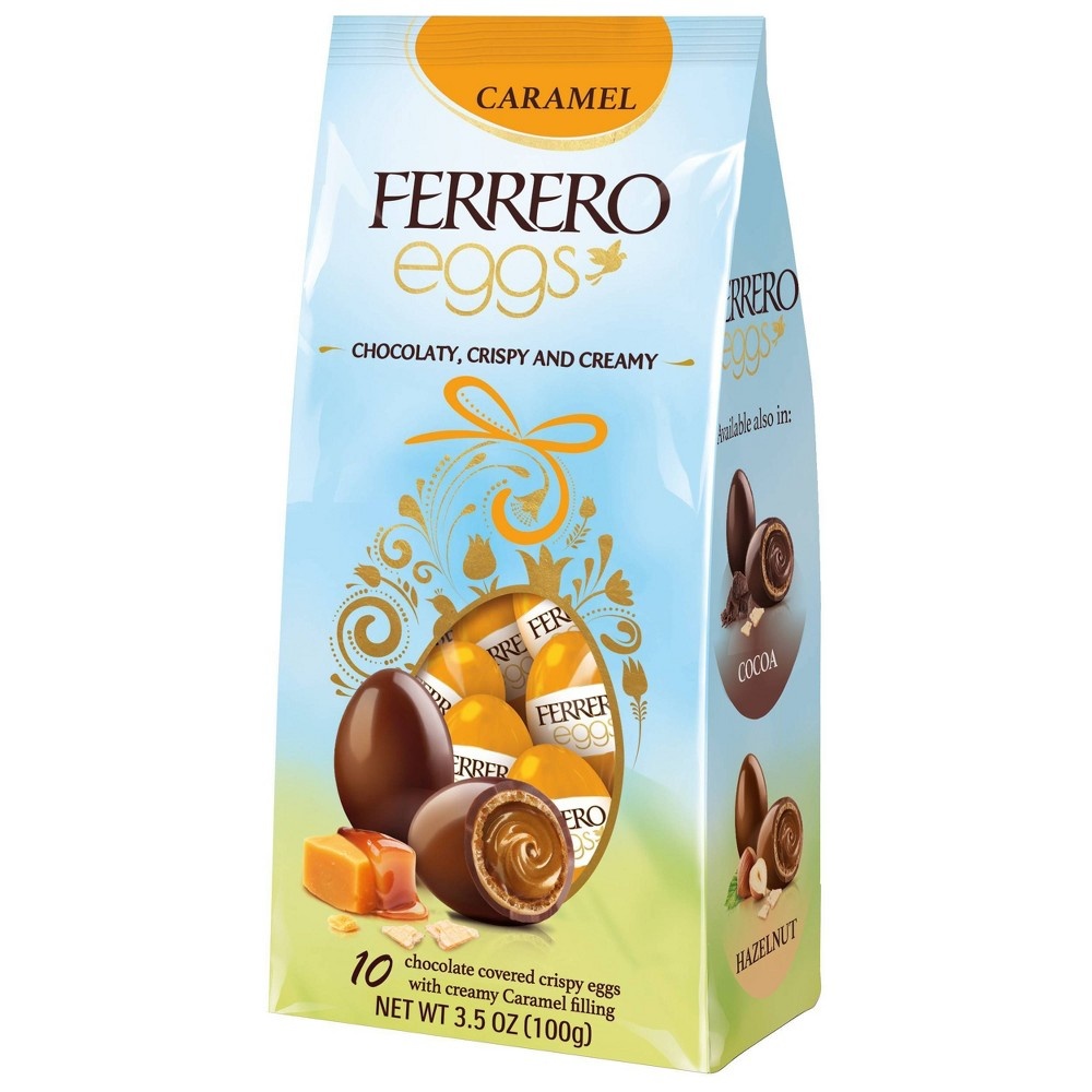 slide 3 of 7, Ferrero Rocher Easter Caramel Eggs, 3.5 oz