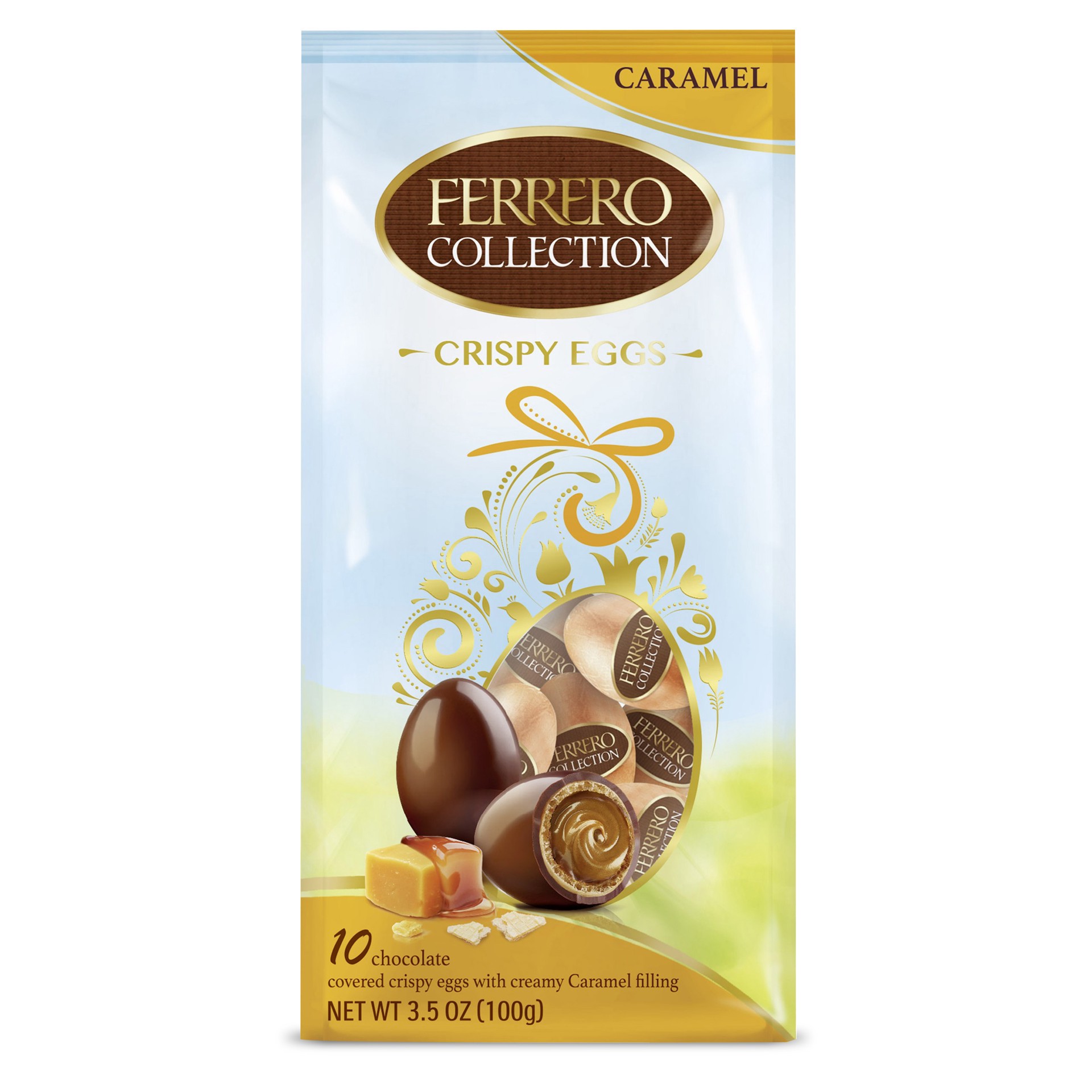 slide 1 of 7, Ferrero Rocher Easter Caramel Eggs, 3.5 oz