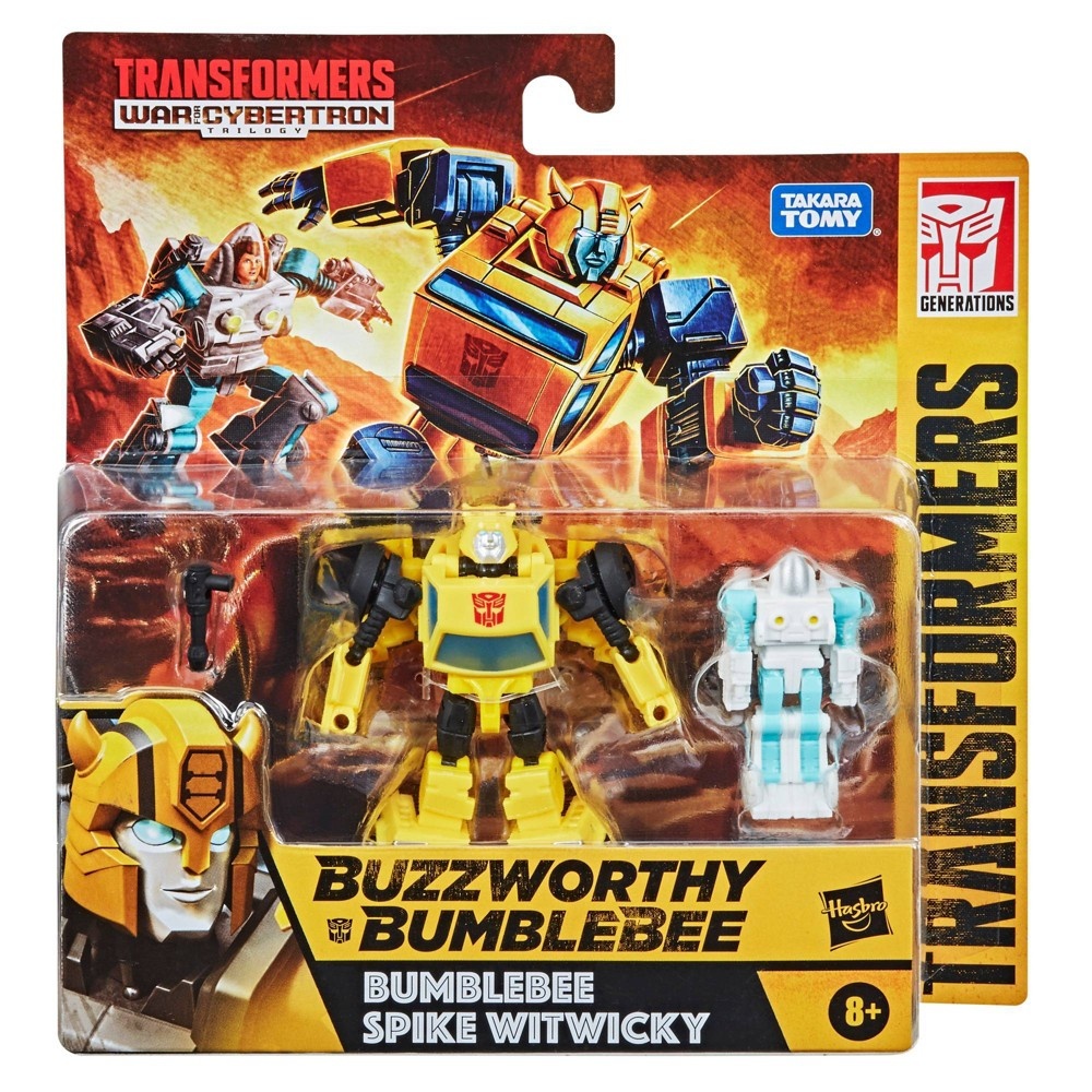 slide 2 of 9, Transformers Buzzworthy Bumblebee War for Cybertron Core Bumblebee & Spike Witwicky, 2 ct