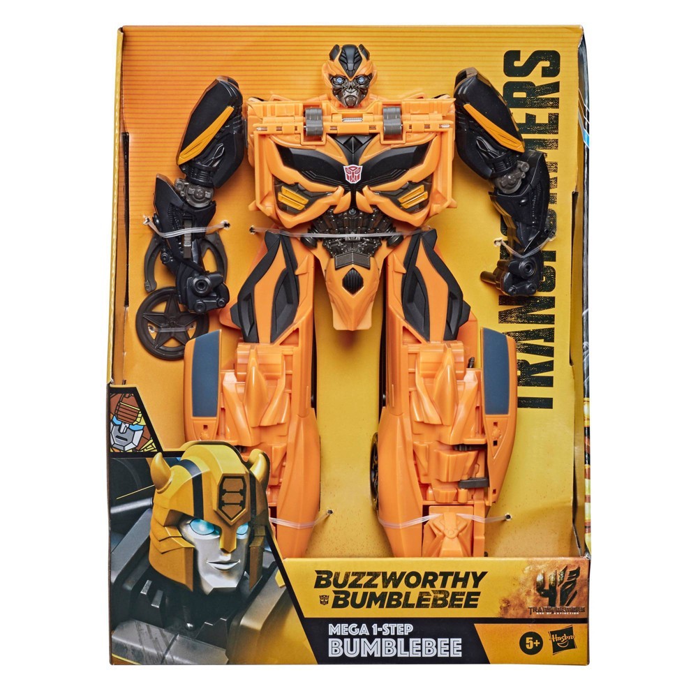 slide 3 of 5, Transformers Buzzworthy Bumblebee Mega 1-Step Bumblebee (Target Exclusive), 1 ct