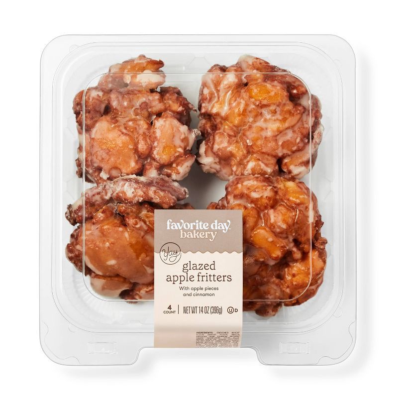 slide 1 of 3, Glazed Apple Fritters - 14oz - Favorite Day™, 14 oz
