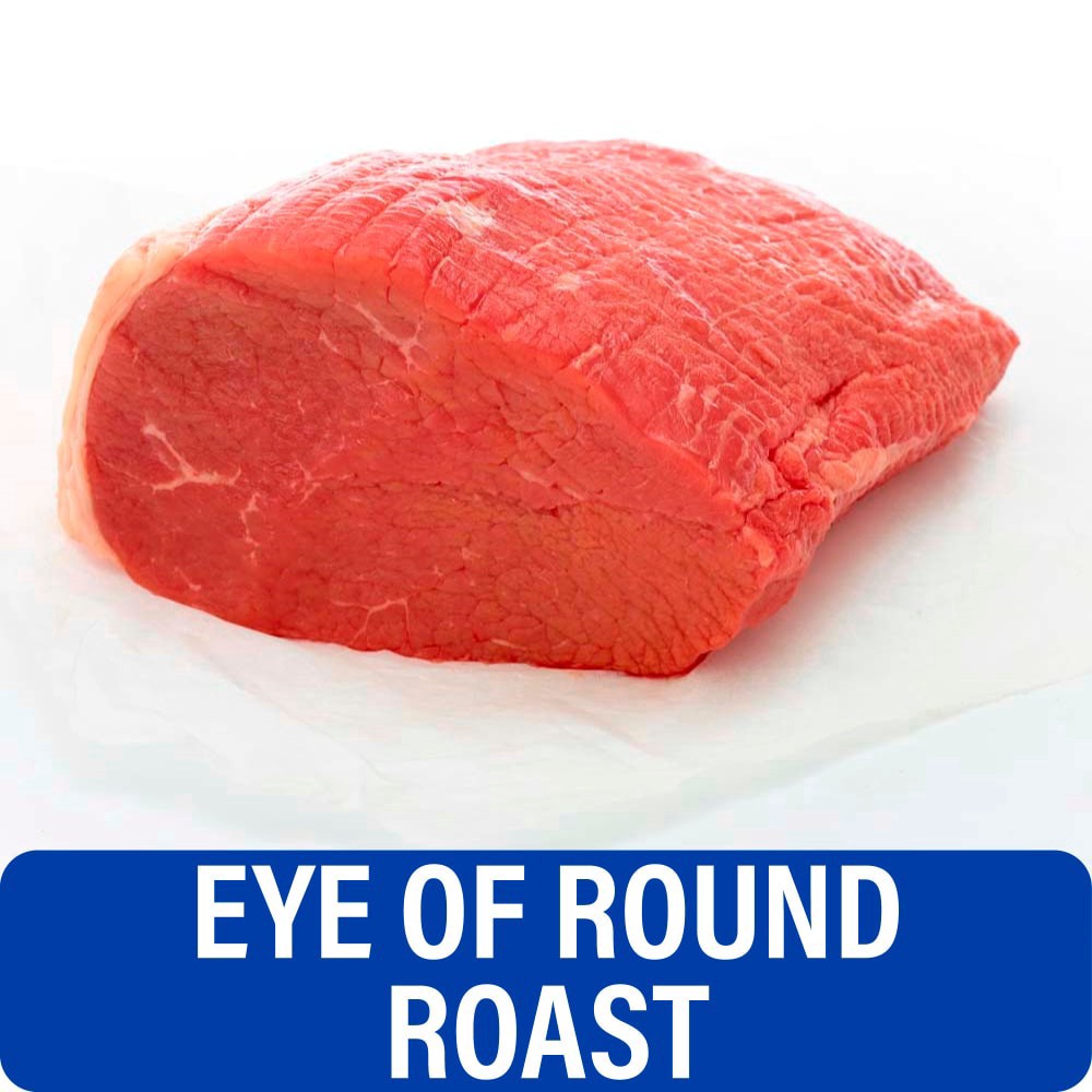 slide 1 of 5, Beef Choice Eye Of Round Roast, per lb