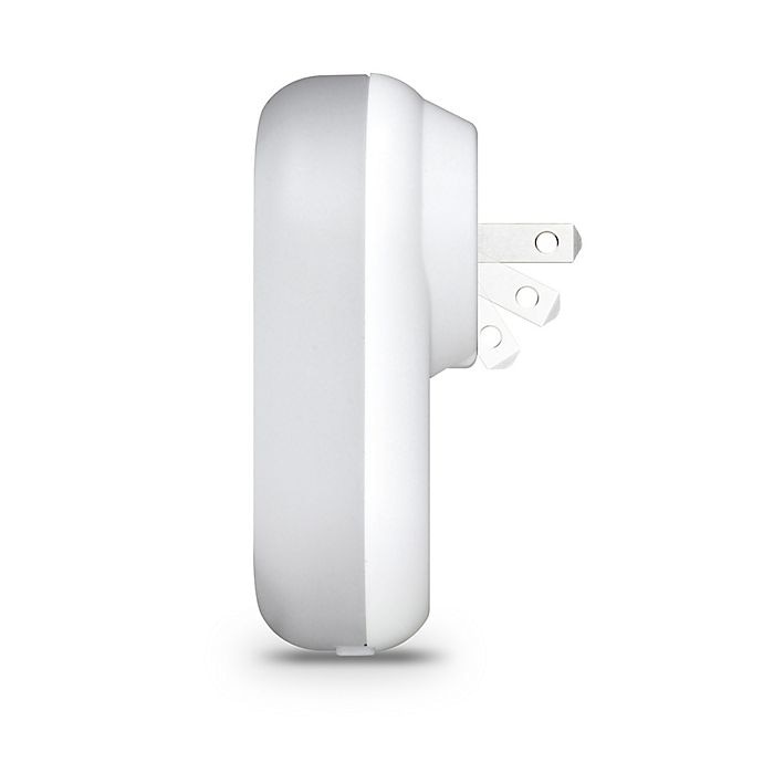 slide 7 of 9, Aluratek Dual USB Charging Port LED Nightlights - White, 2 ct