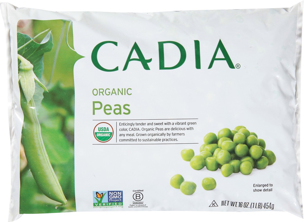 slide 2 of 14, Cadia Peas Organic Frozen, 16 oz