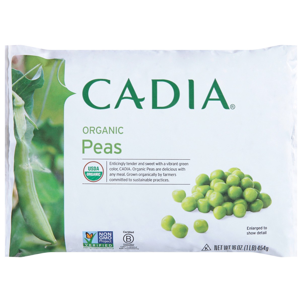 slide 14 of 14, Cadia Peas Organic Frozen, 16 oz