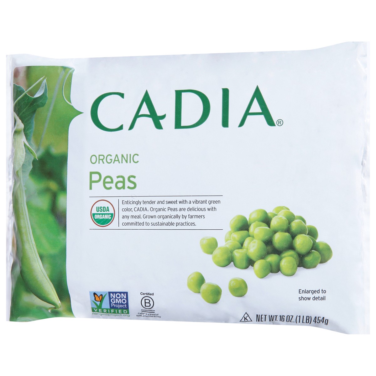slide 5 of 14, Cadia Peas Organic Frozen, 16 oz