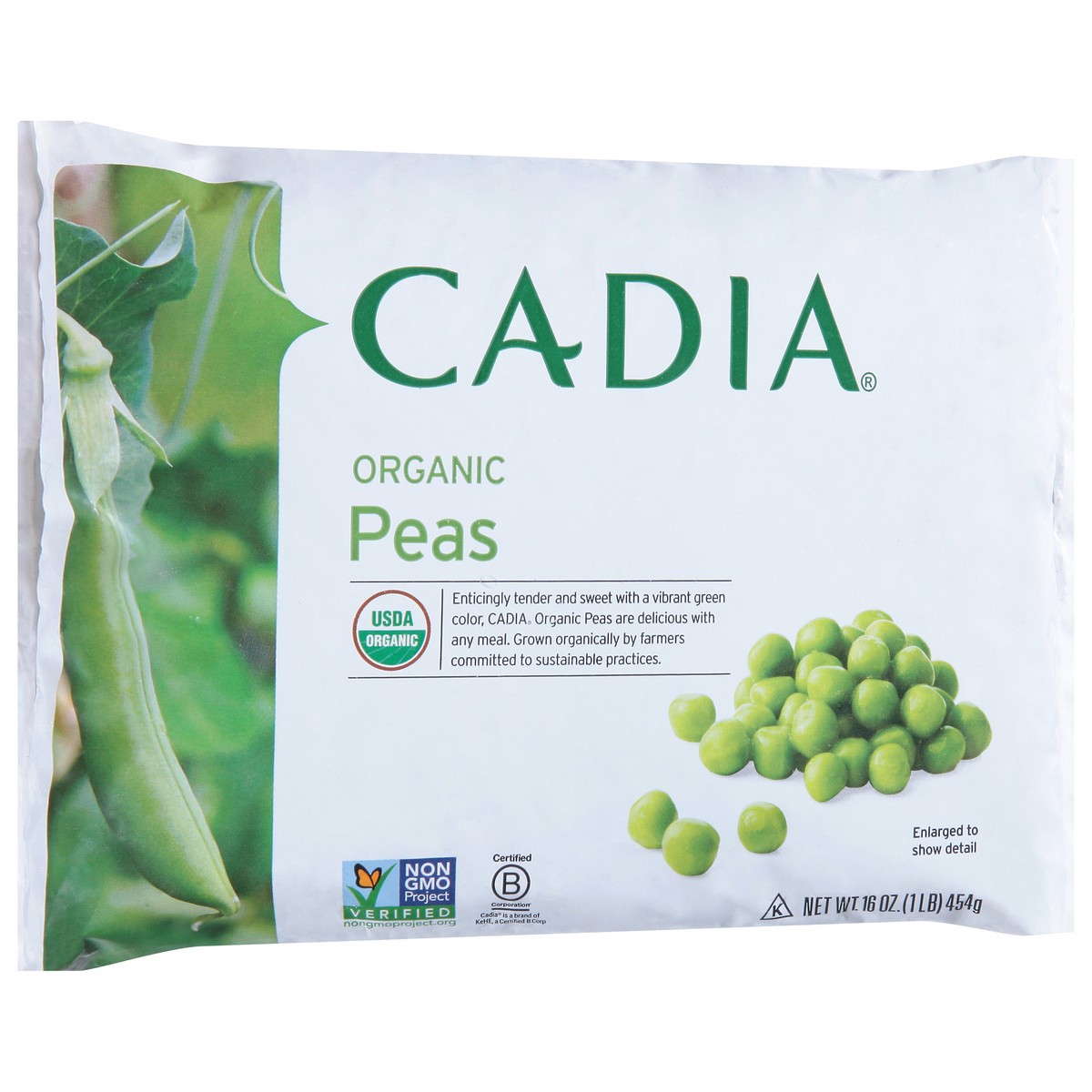 slide 8 of 14, Cadia Peas Organic Frozen, 16 oz