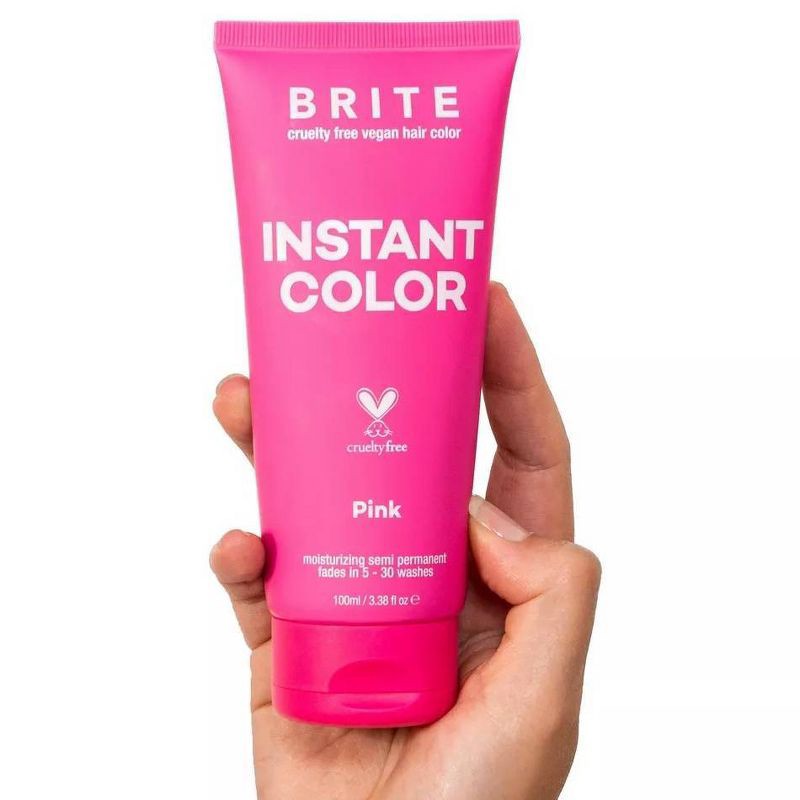 slide 2 of 8, BRITE Instant Semi-Permanent Moisturizing Hair Color - Pink - 3.38 fl oz, 3.38 fl oz