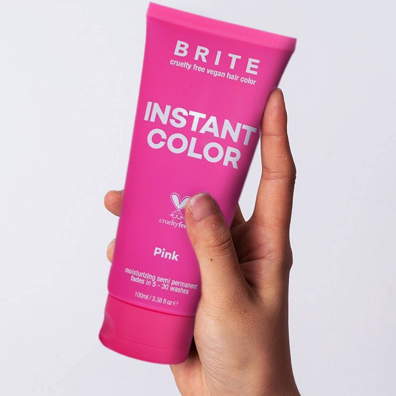 slide 3 of 4, BRITE Instant Semi-Permanent Moisturizing Hair Color - Pink - 3.38 fl oz, 3.38 fl oz