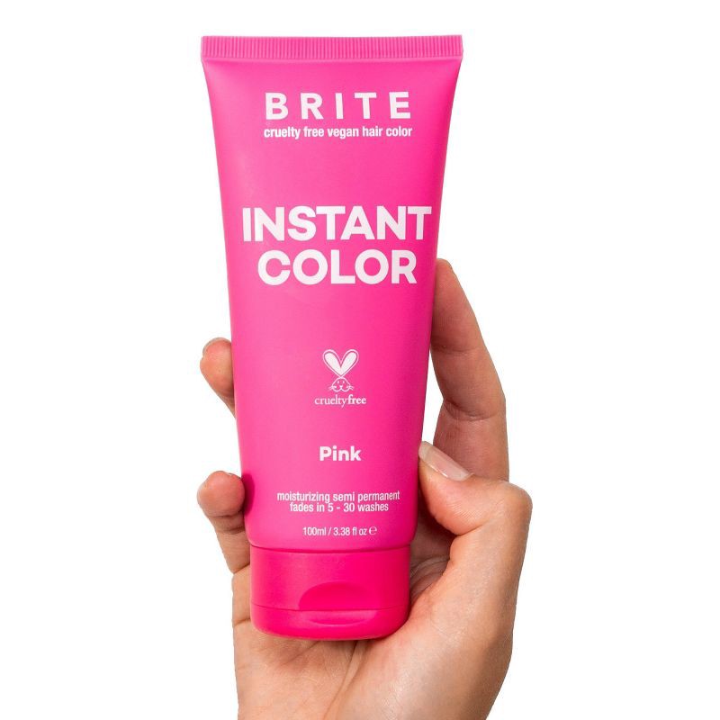 slide 4 of 4, BRITE Instant Semi-Permanent Moisturizing Hair Color - Pink - 3.38 fl oz, 3.38 fl oz