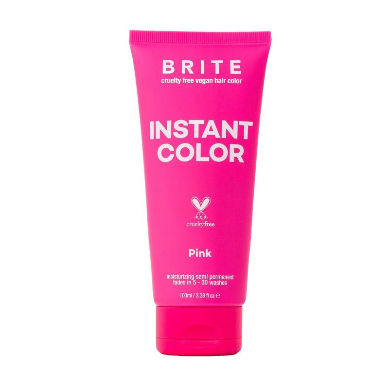 slide 1 of 4, BRITE Instant Semi-Permanent Moisturizing Hair Color - Pink - 3.38 fl oz, 3.38 fl oz