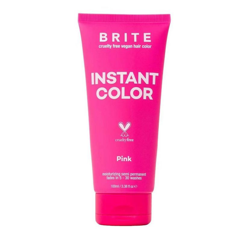 slide 1 of 8, BRITE Instant Semi-Permanent Moisturizing Hair Color - Pink - 3.38 fl oz, 3.38 fl oz