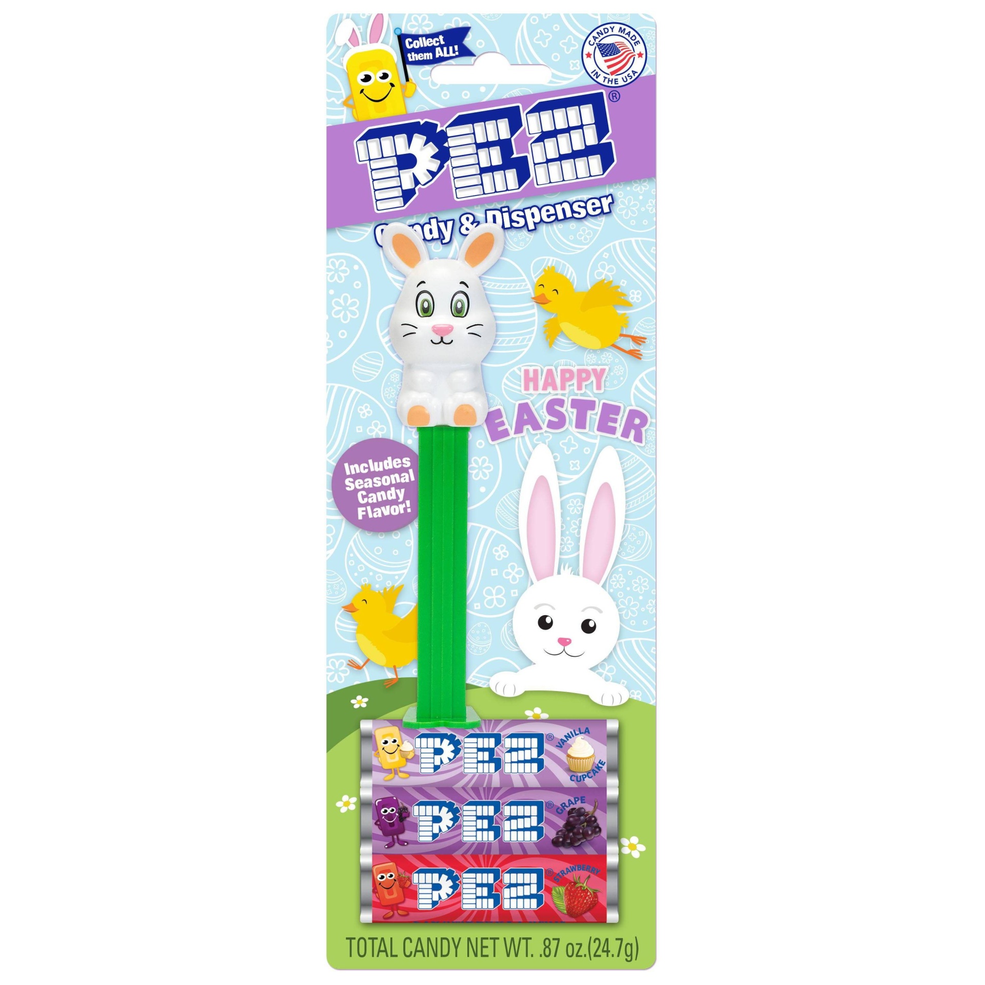 slide 1 of 3, Pez Easter Candy Dispenser - 1ct - 0.87oz (Styles May Vary), 0.87 oz