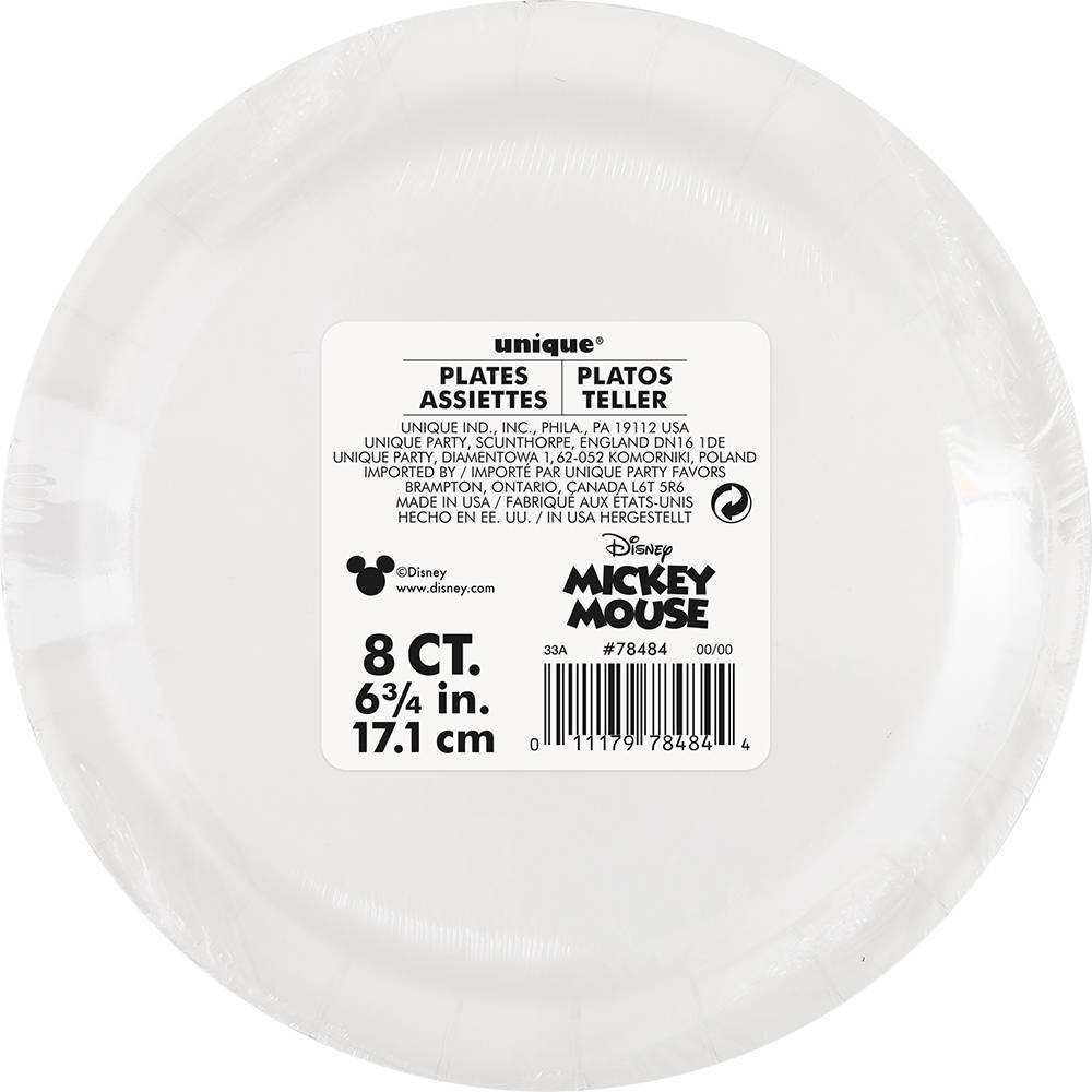 slide 3 of 3, Mickey Mouse & Friends 7" 8ct Dinner Paper Plates, 8 ct