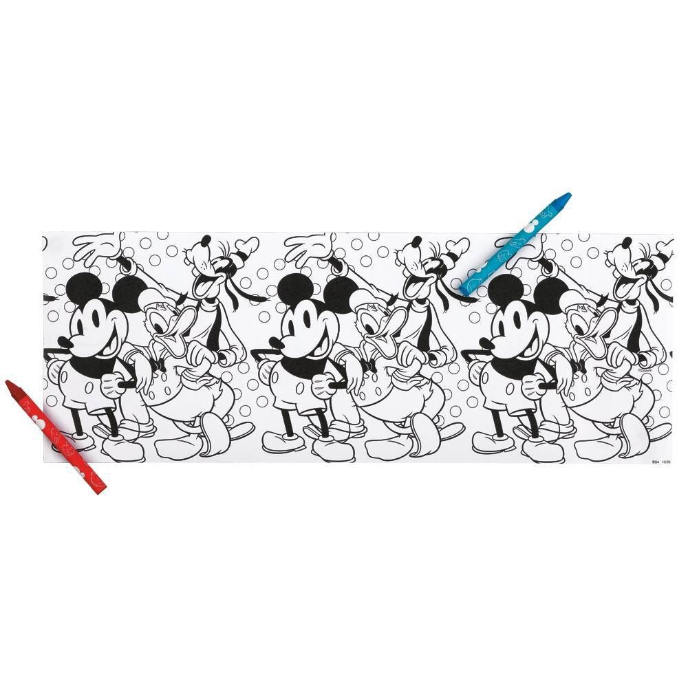 slide 1 of 4, Mickey Mouse & Friends Coloring Rolls with Crayons Party Favors, 3 ct