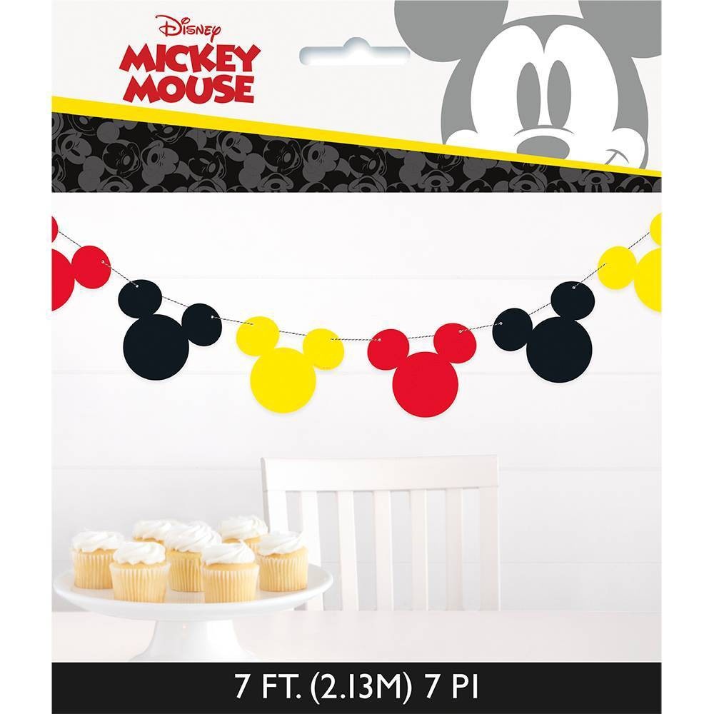 slide 1 of 3, Mickey Mouse & Friends Garland Banner Party Decoration and Accessory, 1 ct