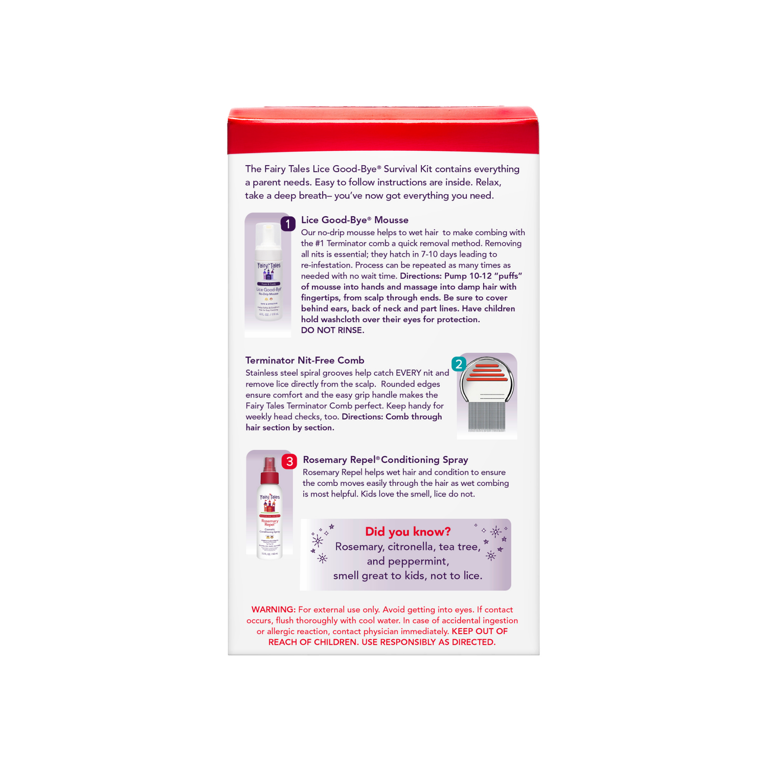 slide 4 of 6, Fairy Tales Lice Good-Bye Survival Kit, 1 ct