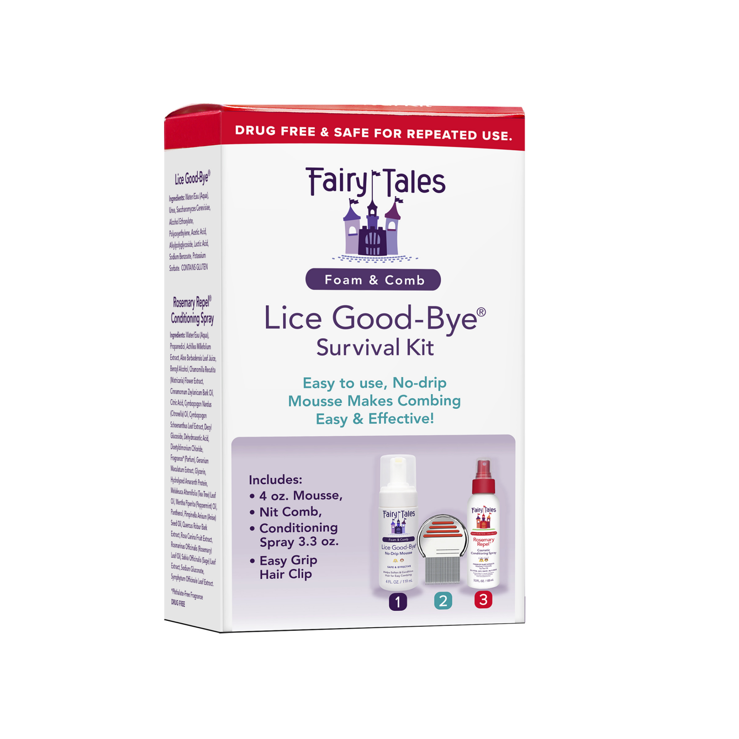 slide 1 of 6, Fairy Tales Lice Good-Bye Survival Kit, 1 ct