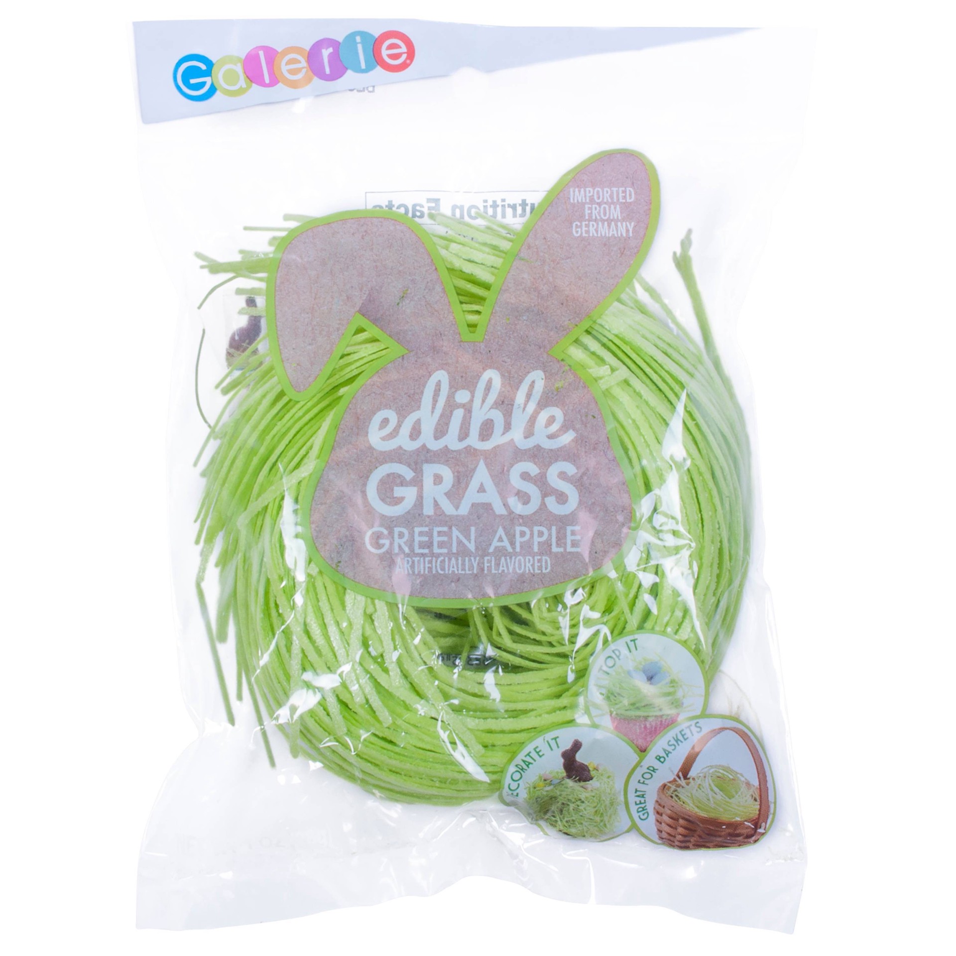 Edible Easter Grass ~ 1 oz (Green Apple)