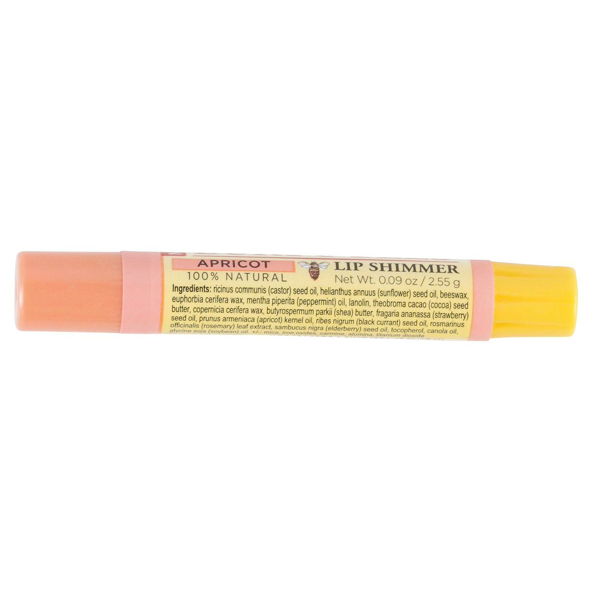 slide 3 of 4, Burt's Bees Apricot Lip Shimmer, 0.09 oz