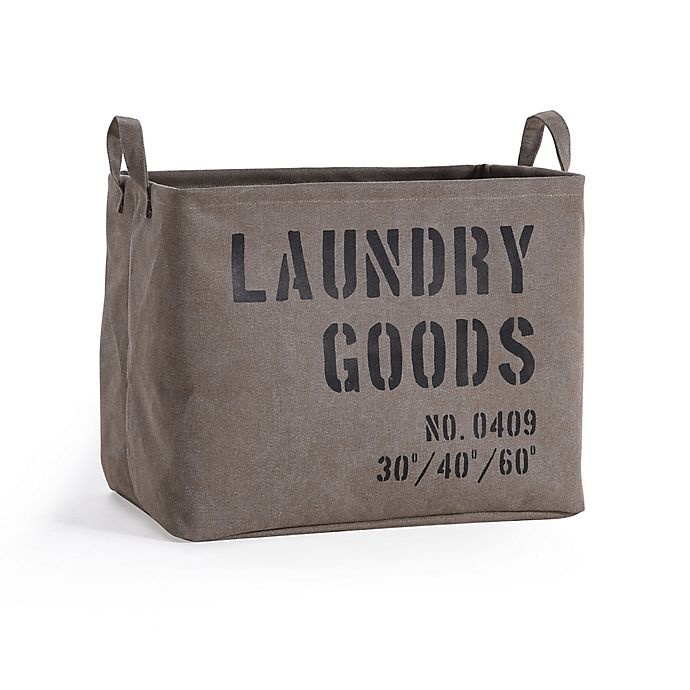 slide 1 of 8, Danya B. Army Canvas Laundry Basket - Olive Green, 1 ct