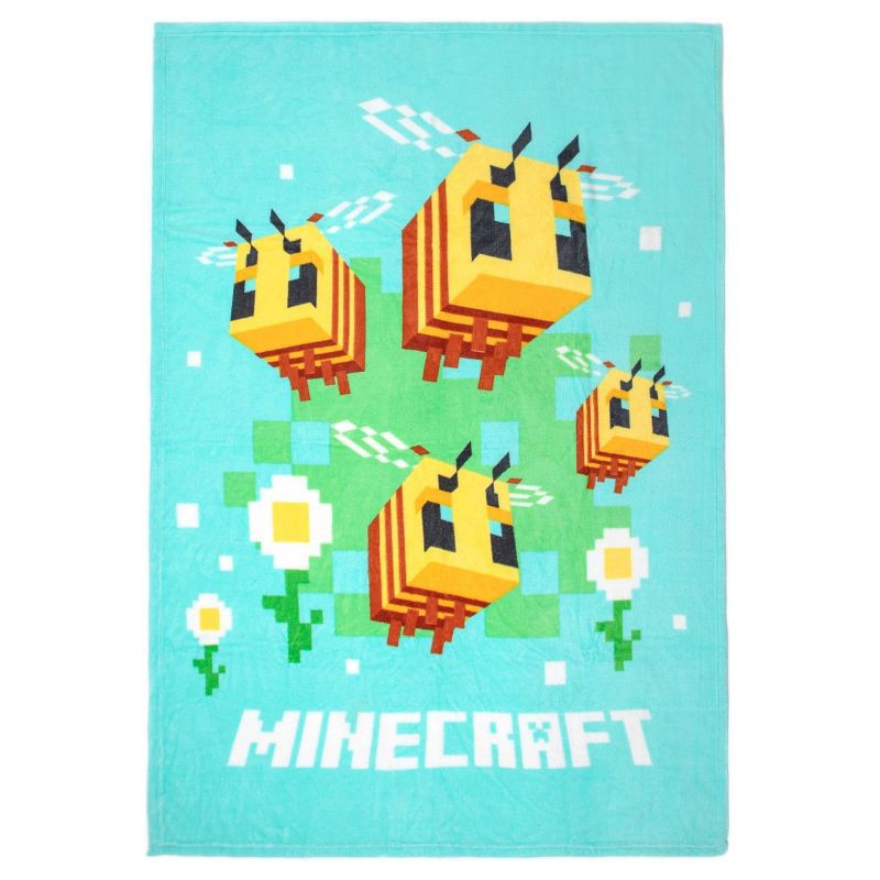 slide 1 of 5, Minecraft Beautiful Day Throw, 1 ct