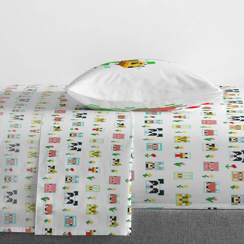 slide 2 of 6, Twin Minecraft Beautiful Day Kids' Sheet Set, 1 ct