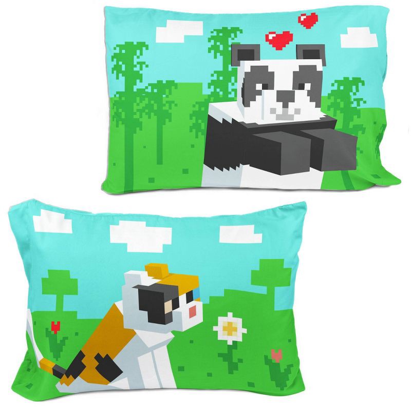 slide 2 of 4, Minecraft Beautiful Day Kids' Pillowcase, 1 ct