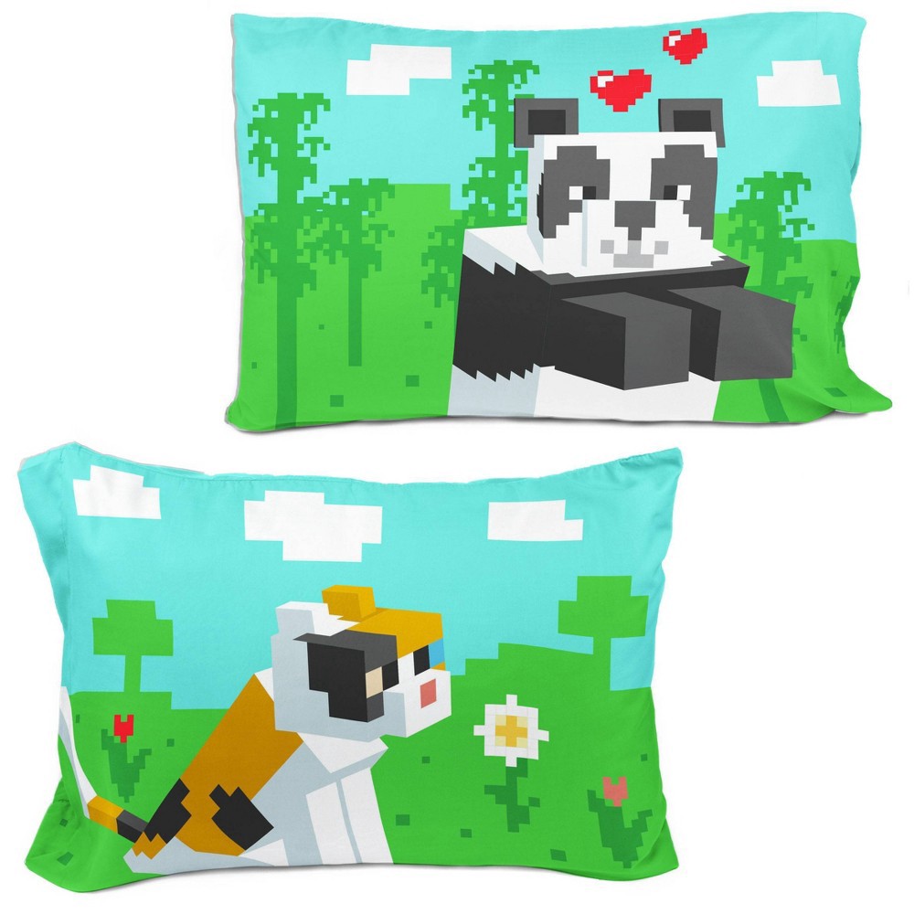 slide 2 of 4, Minecraft Beautiful Day Pillowcase, 1 ct